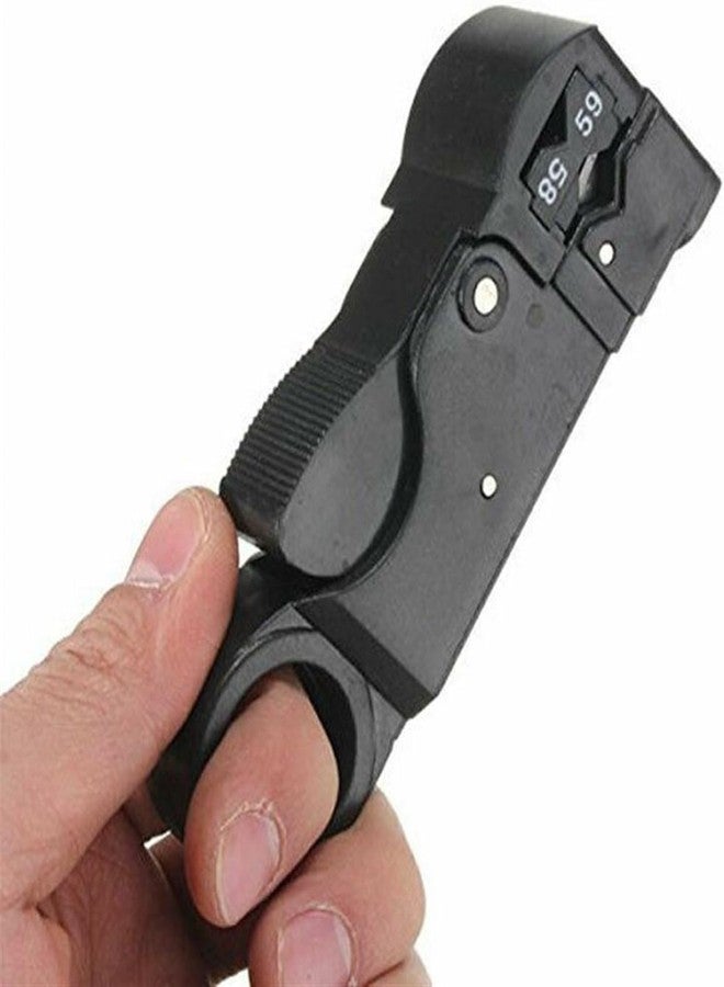 ام كي أداة قطع وتجريد الكابلات المحورية الدوارة MX، متوافقة مع كابلات RG-58 وRG-59 وRG-62 وRG-6-3. تتضمن المجموعة أدوات تجريد الكابلات المحورية، وأدوات تجريد الأسلاك، وأدوات تجعيد الكابلات المحورية. - Image 4